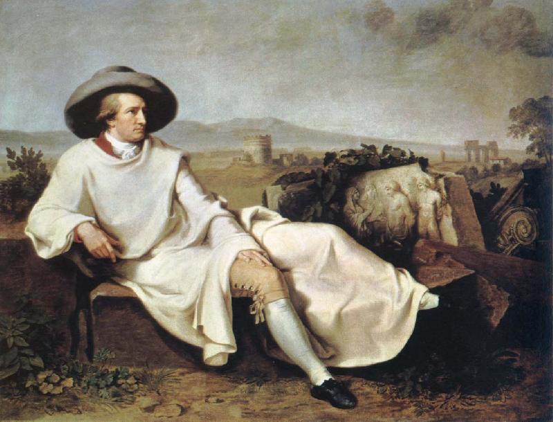 johann tischbein goethe in the campagna oil painting image